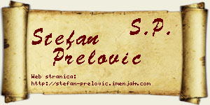 Stefan Prelović vizit kartica